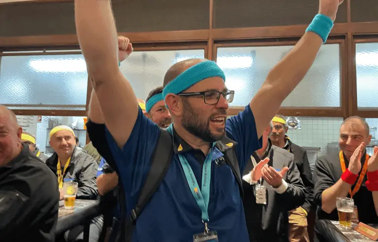 Winning team after a Corporate Amazing Race