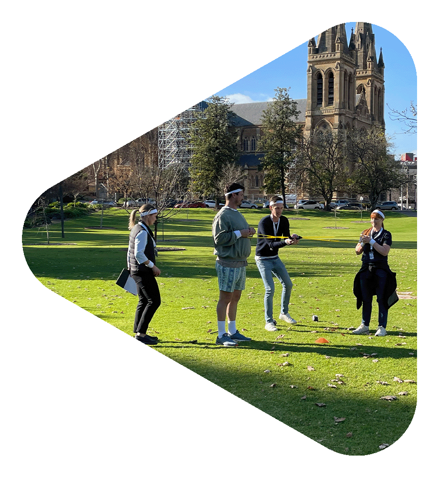 Team on a checkpoint on an Adelaide Amazing Race