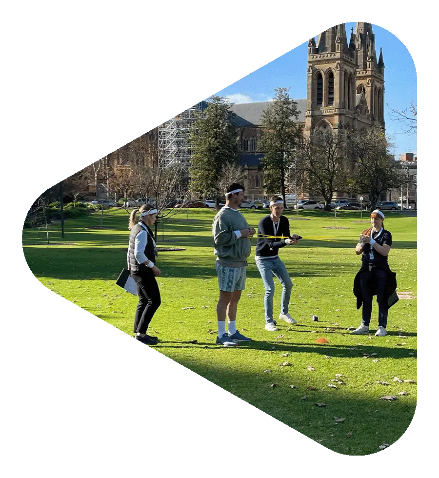 Team on a checkpoint on an Adelaide Amazing Race