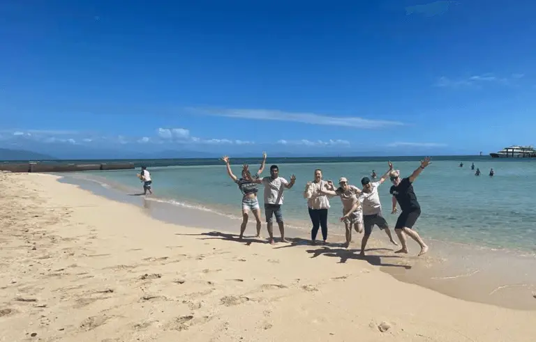 Group taking part in a fun team building activity by Tailored Team Building