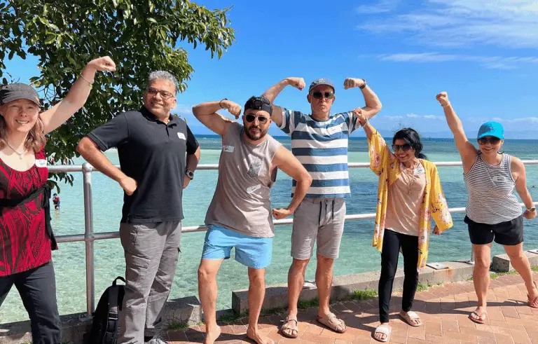 Group taking part in a fun team building activity by Tailored Team Building