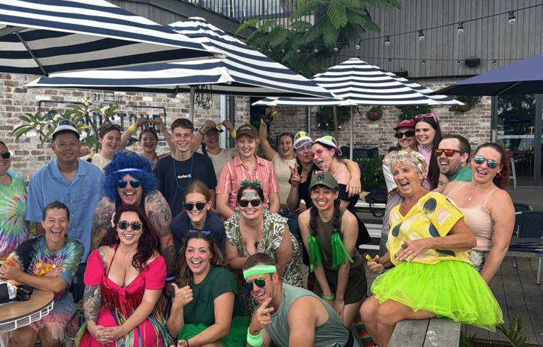 Group of people on a team building event by Tailored Team Building