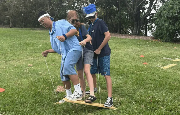 Group taking part in a fun team building activity by Tailored Team Building