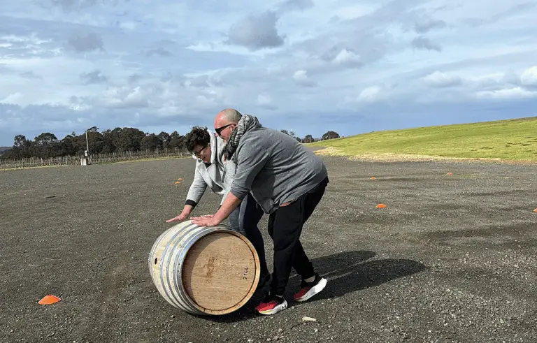 Group of people on a team building event by Tailored Team Building