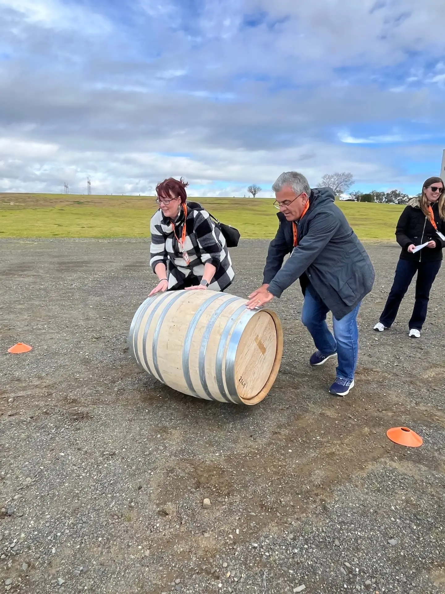 Unique team building Hunter Valley experience featuring vineyard barrel racing