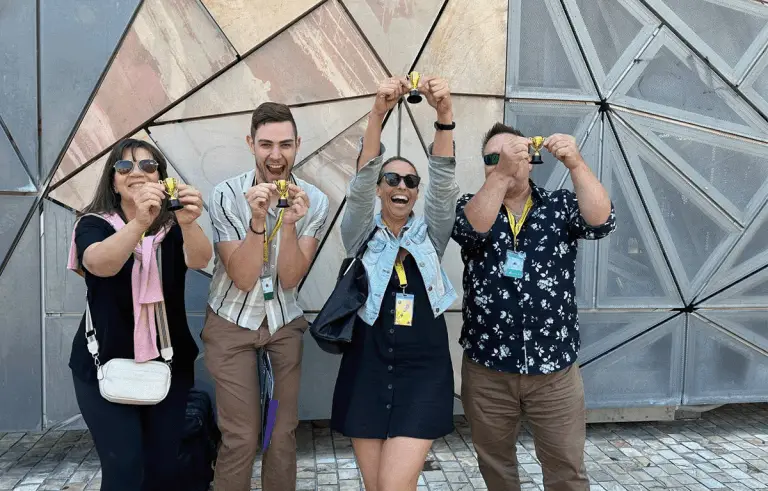teams having fun during their Corporate Amazing Race