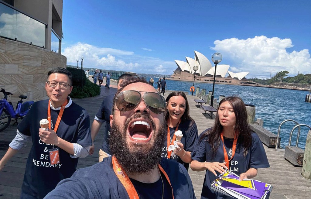 Corporate team building activities in Sydney Amazing Race event at Circular Quay