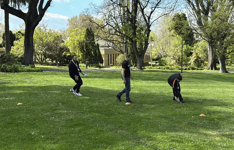 Hobart team building event showcasing teamwork and fun in the city centre