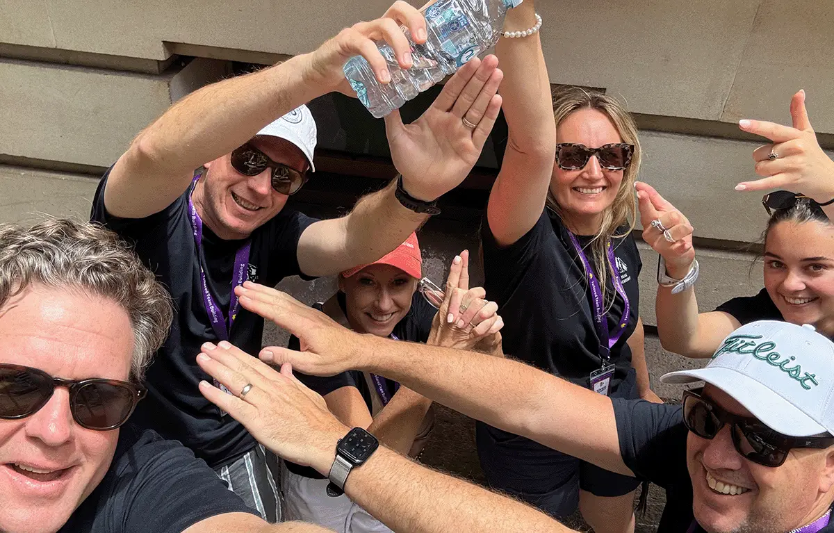 Teams having fun during an adventure amazing race in Brisbane