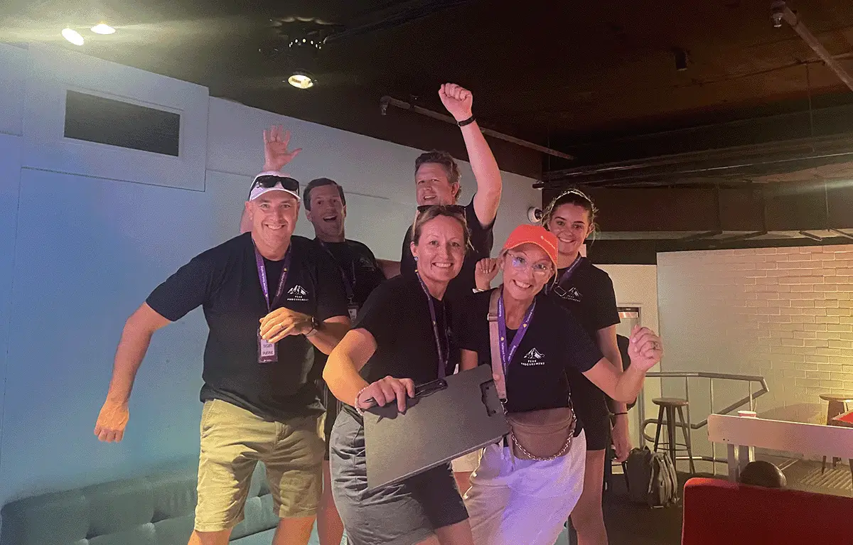 Teams having fun during an adventure amazing race in Brisbane