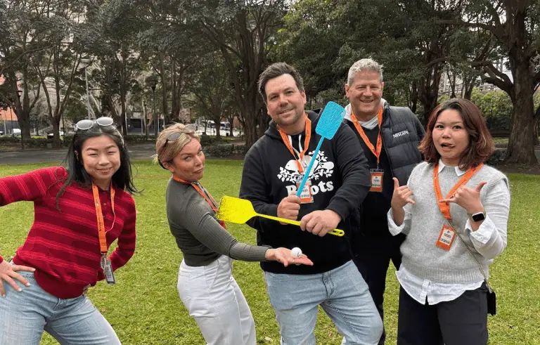 Teams having fun on an amazing race