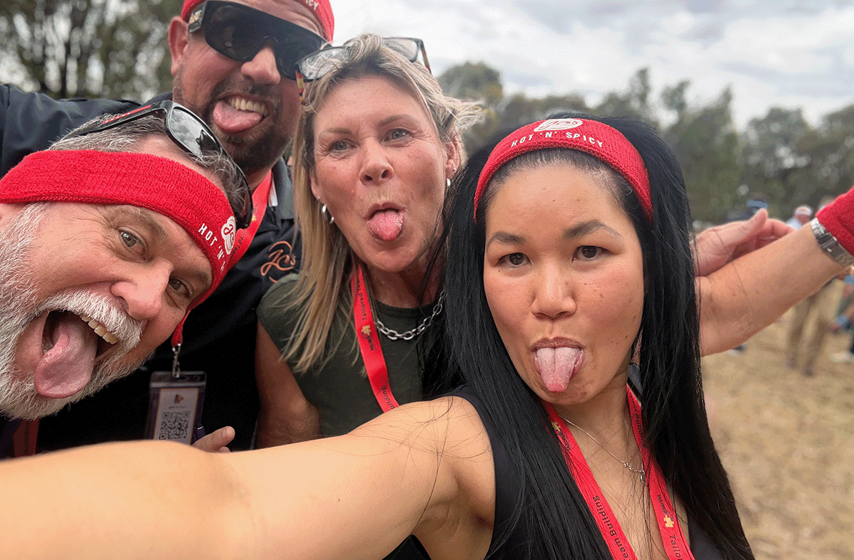 Outdoor Melbourne team building activity with teams racing between checkpoints