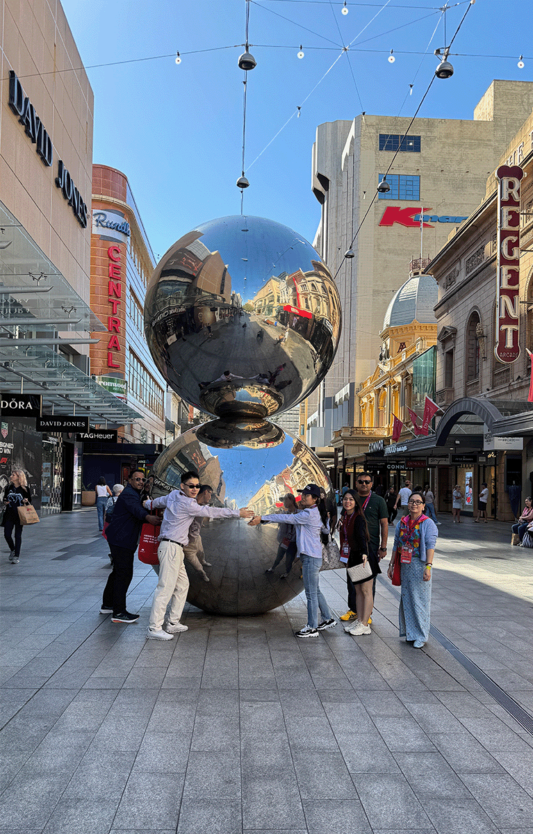 Teams having a fun time during an Adelaide Amazing Race