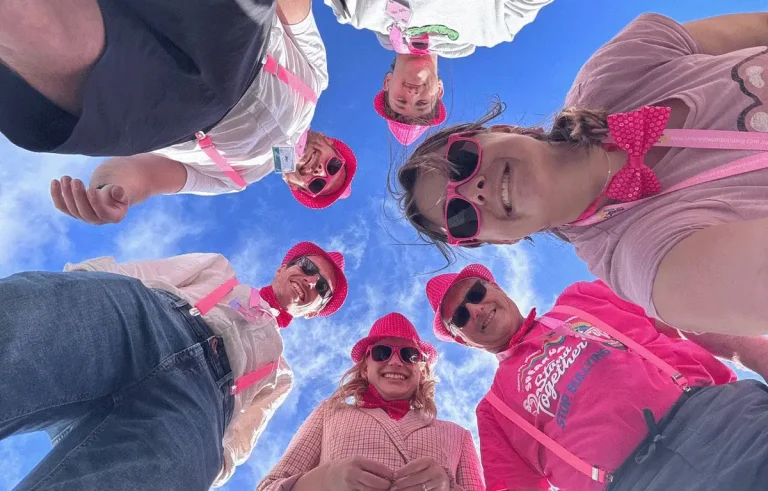 Participants racing through Brisbane CBD during a corporate team building activity