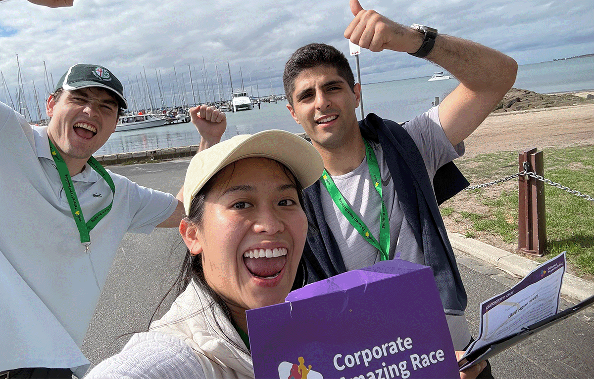 Fun corporate team building event Geelong with teams solving clues and challenges