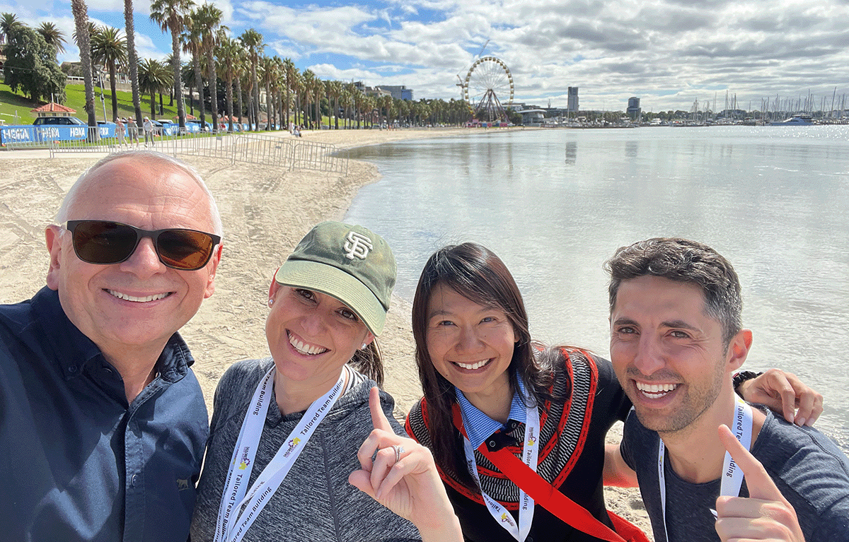 Outdoor team building activity Geelong Amazing Race on the waterfront