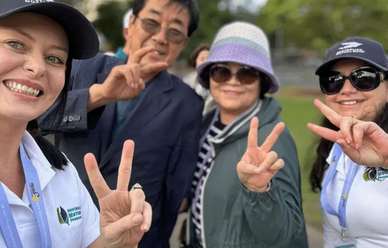 Participants racing through Brisbane CBD during a corporate team building activity
