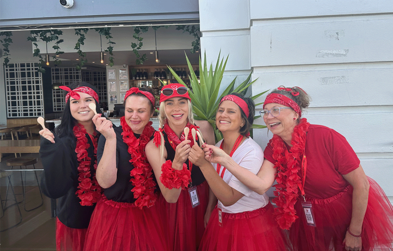 Team bonding Hobart activity during a corporate amazing race challenge