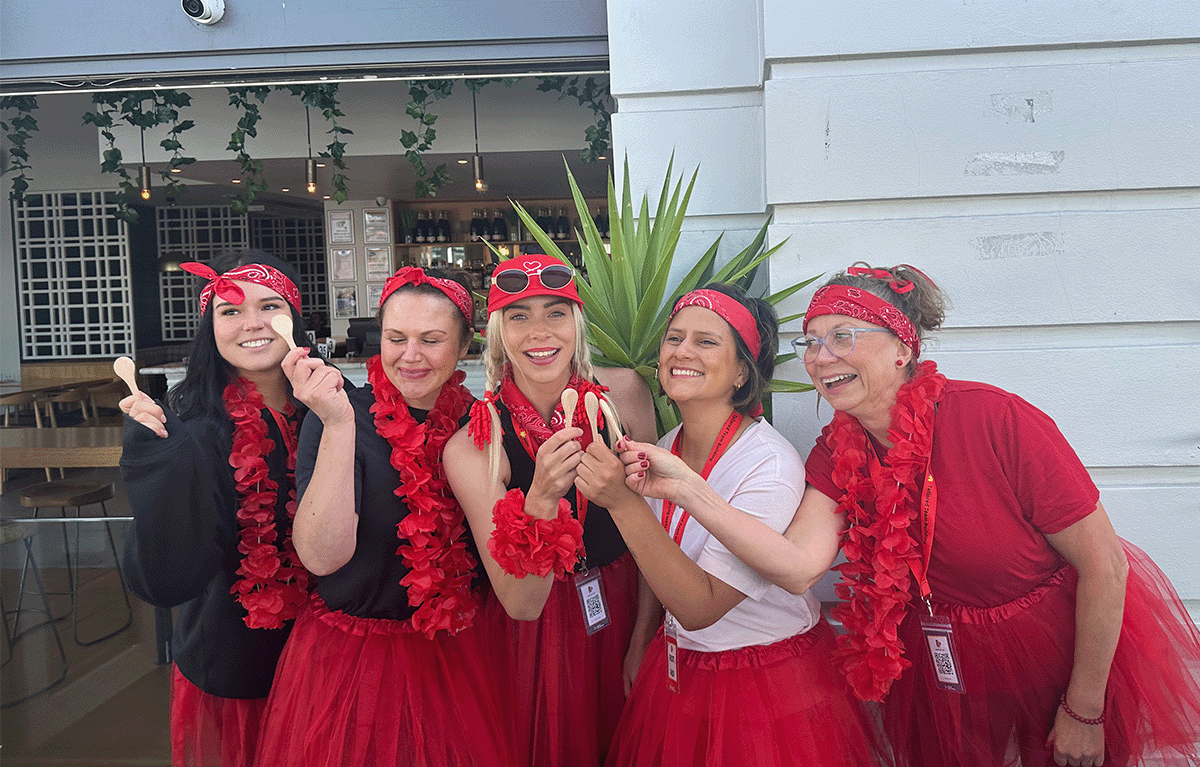 Team bonding Hobart activity during a corporate amazing race challenge