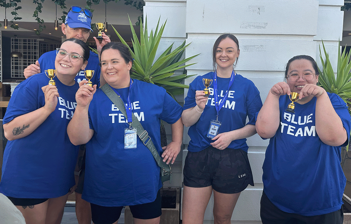 Team bonding Hobart activity during a corporate amazing race challenge