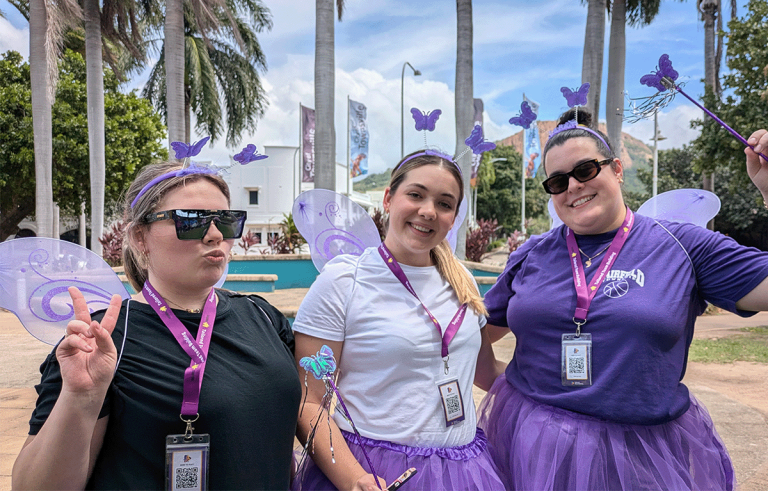 Corporate team building Townsville amazing race along The Strand waterfront