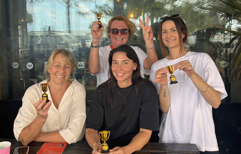 Corporate team building participants competing in a multi-city Amazing Race event across Australia