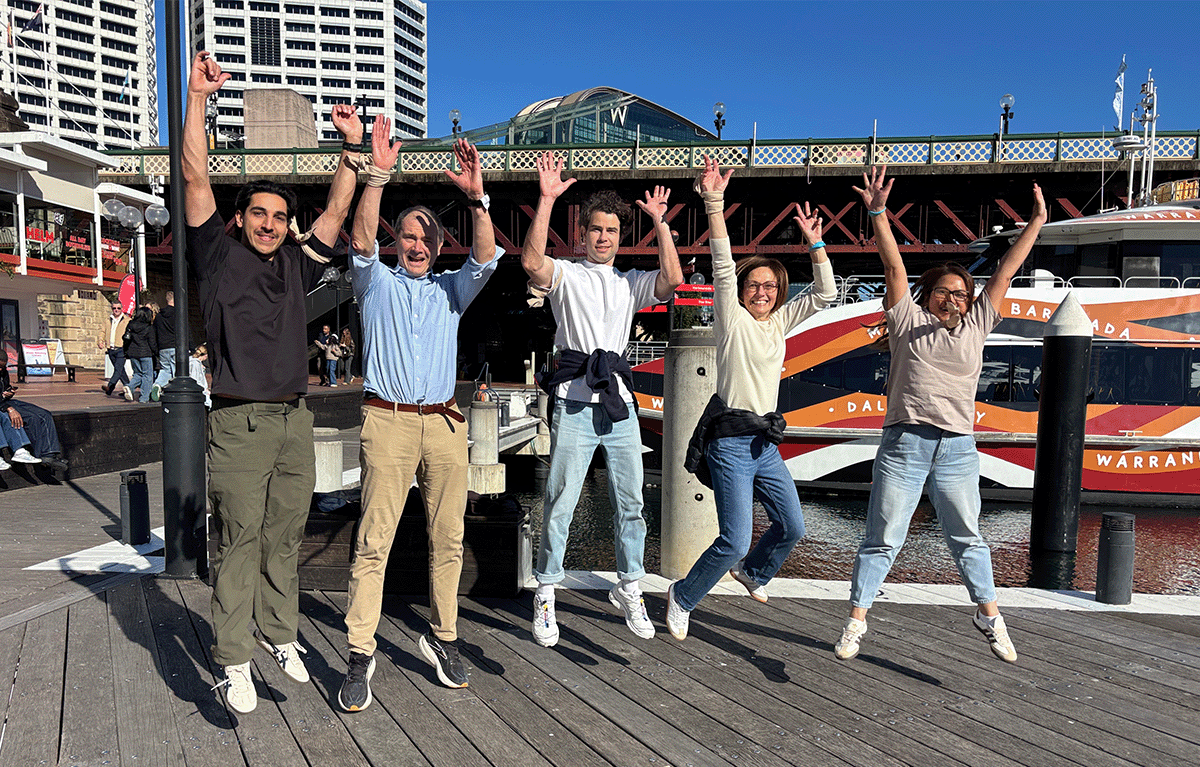 Teams competing in a Sydney Amazing Race during a corporate team building event in the CBD