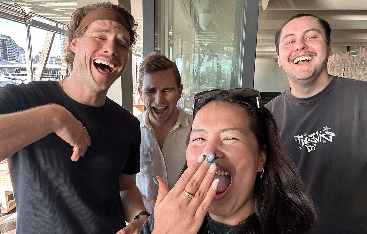 Teams competing in a Sydney Amazing Race during a corporate team building event in the CBD