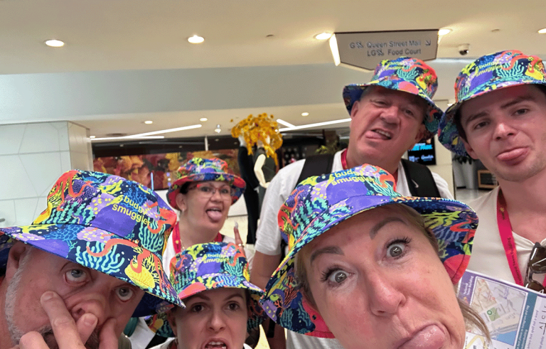 Teams having fun during a Corporate Amazing Race in New Zealand