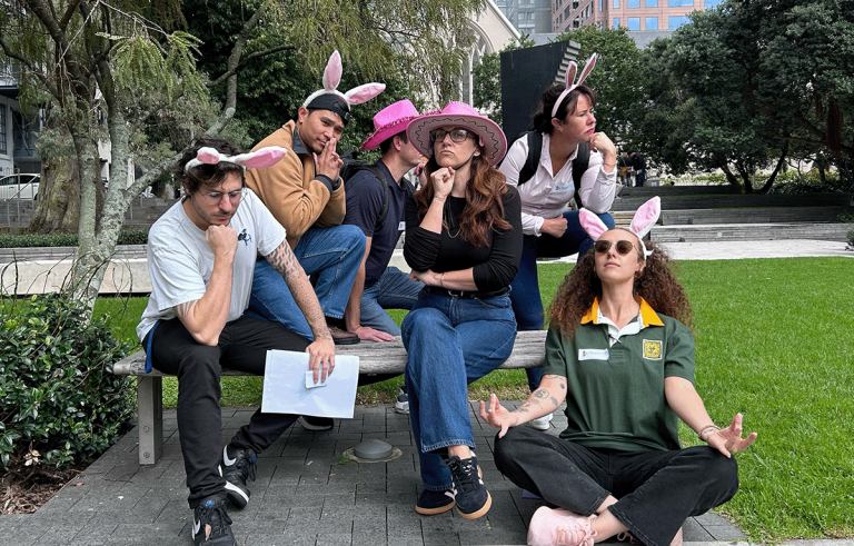 Corporate team building Dunedin event with teams navigating the city