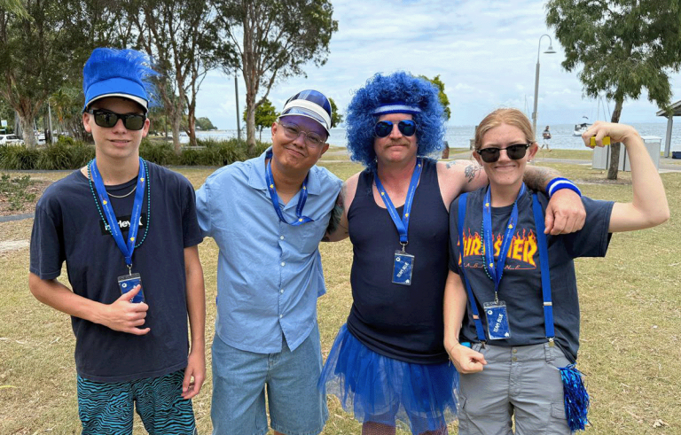 Teams having fun & laughing during a Corporate Amazing Race