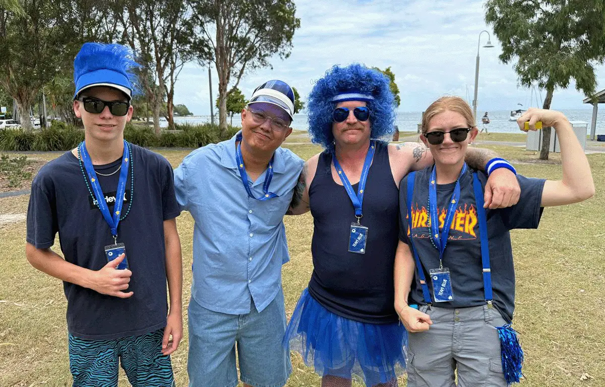 Teams having fun & laughing during a Corporate Amazing Race